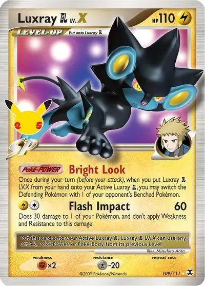 PokeDATA - Check current Pokemon card values for Luxray GL LV.X 109!